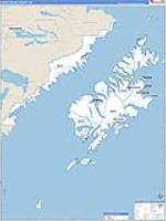 Kodiak Island Borough (), Ak Carrier Route Wall Map